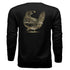 Spur-Ma-Gettin Upland Splash Burst Camo California Quail Long Sleeve T-Shirt – product image 3