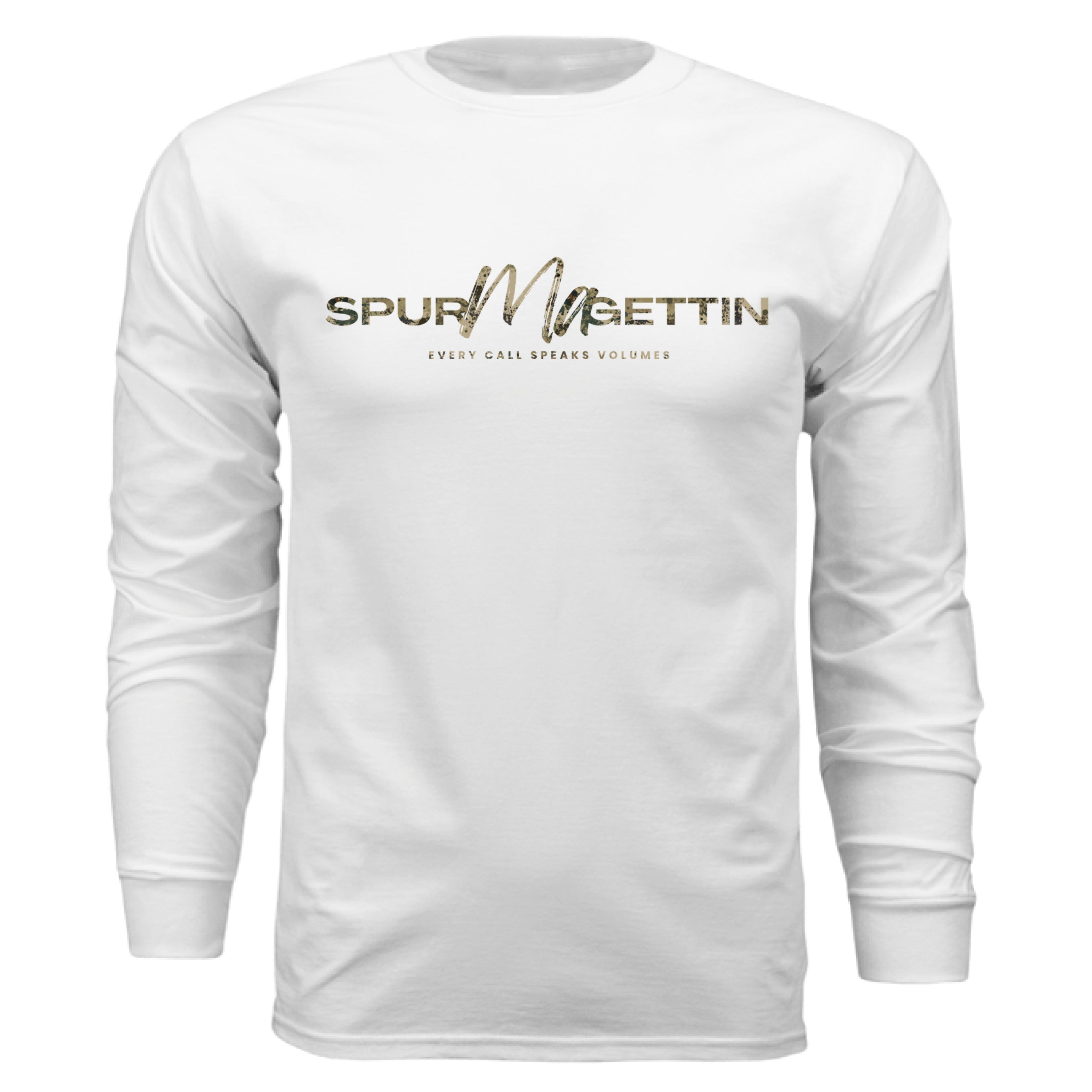 Spur-Ma-Gettin Upland Splash Burst Camo California Quail Long Sleeve T-Shirt – product image 6