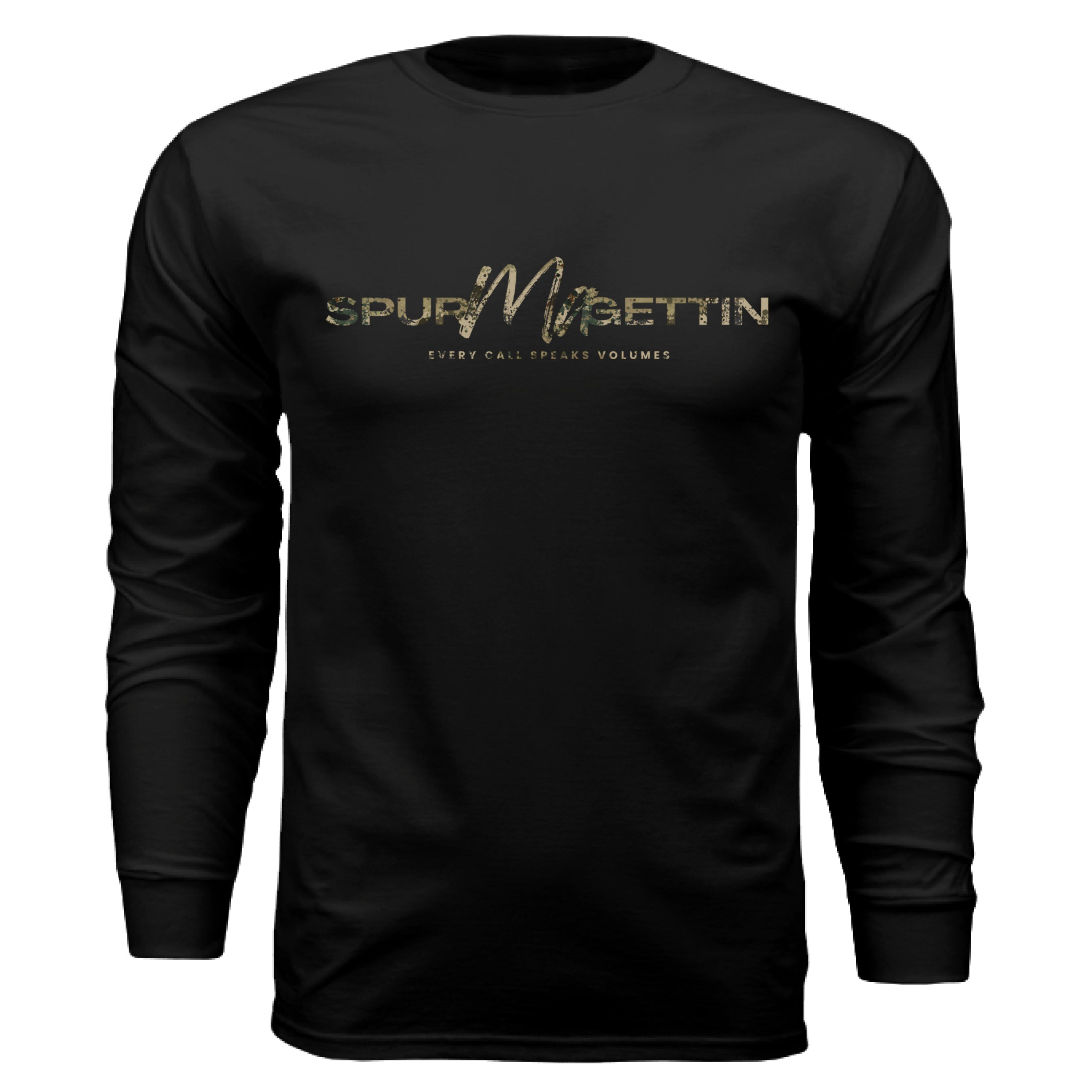 Spur-Ma-Gettin Upland Splash Burst Camo California Quail Long Sleeve T-Shirt – product image 4