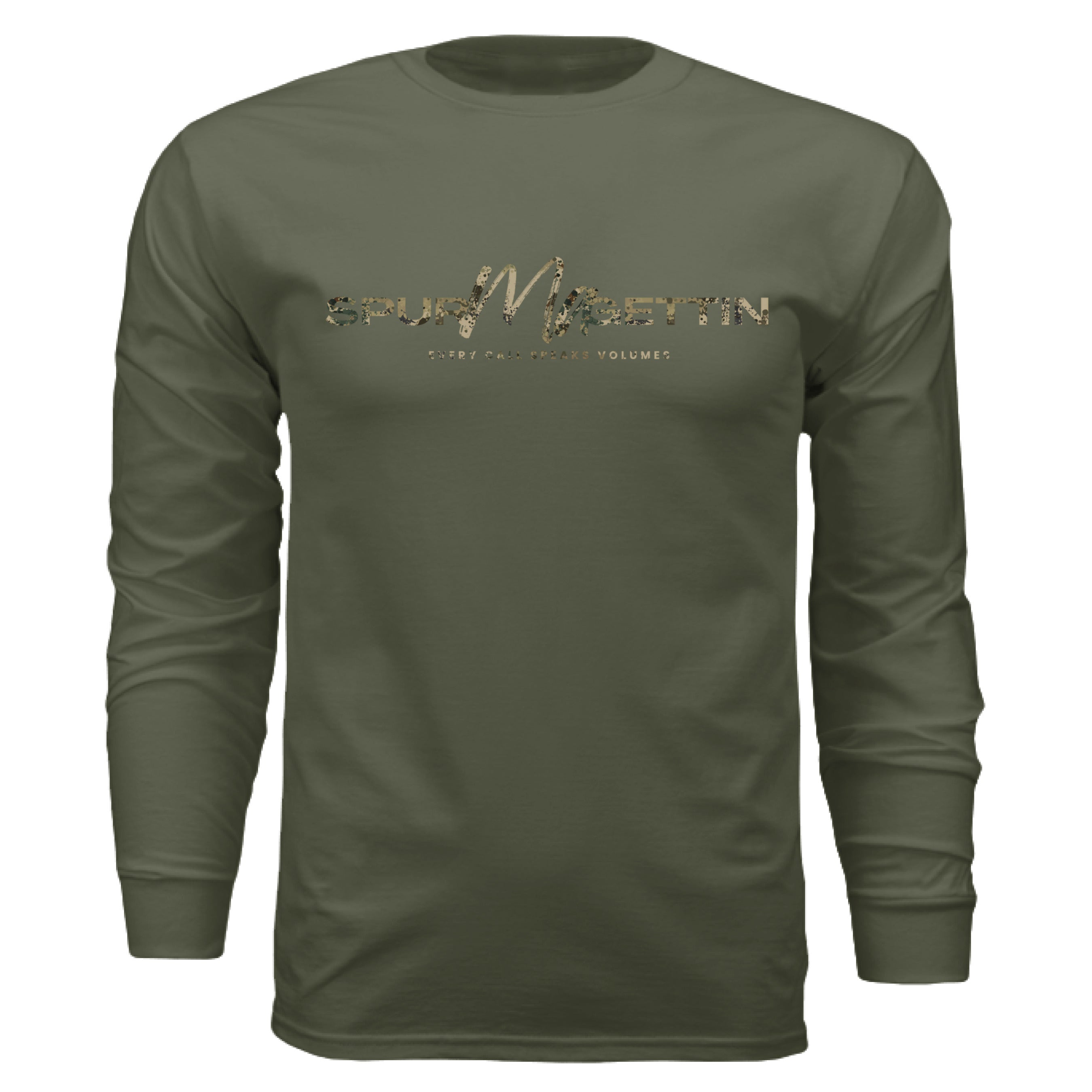 Spur-Ma-Gettin Upland Splash Burst Camo California Quail Long Sleeve T-Shirt – product image 10