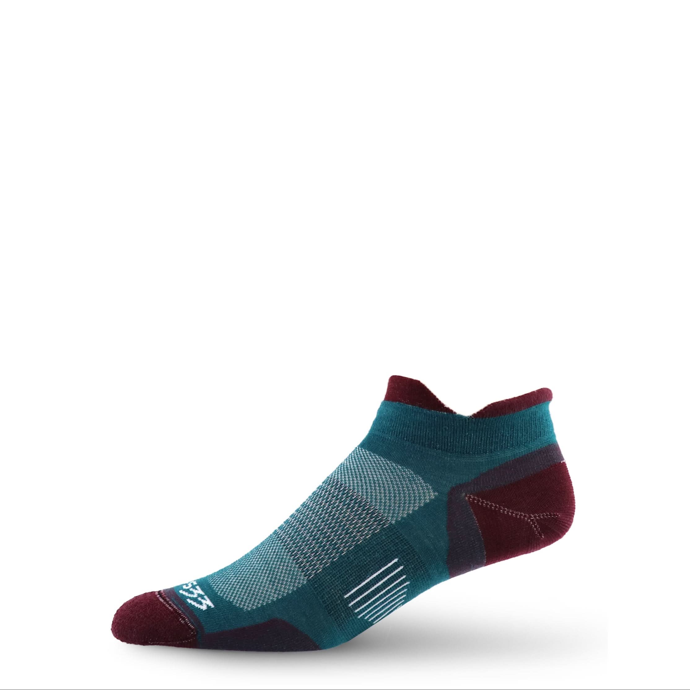 no show performance wool running socks