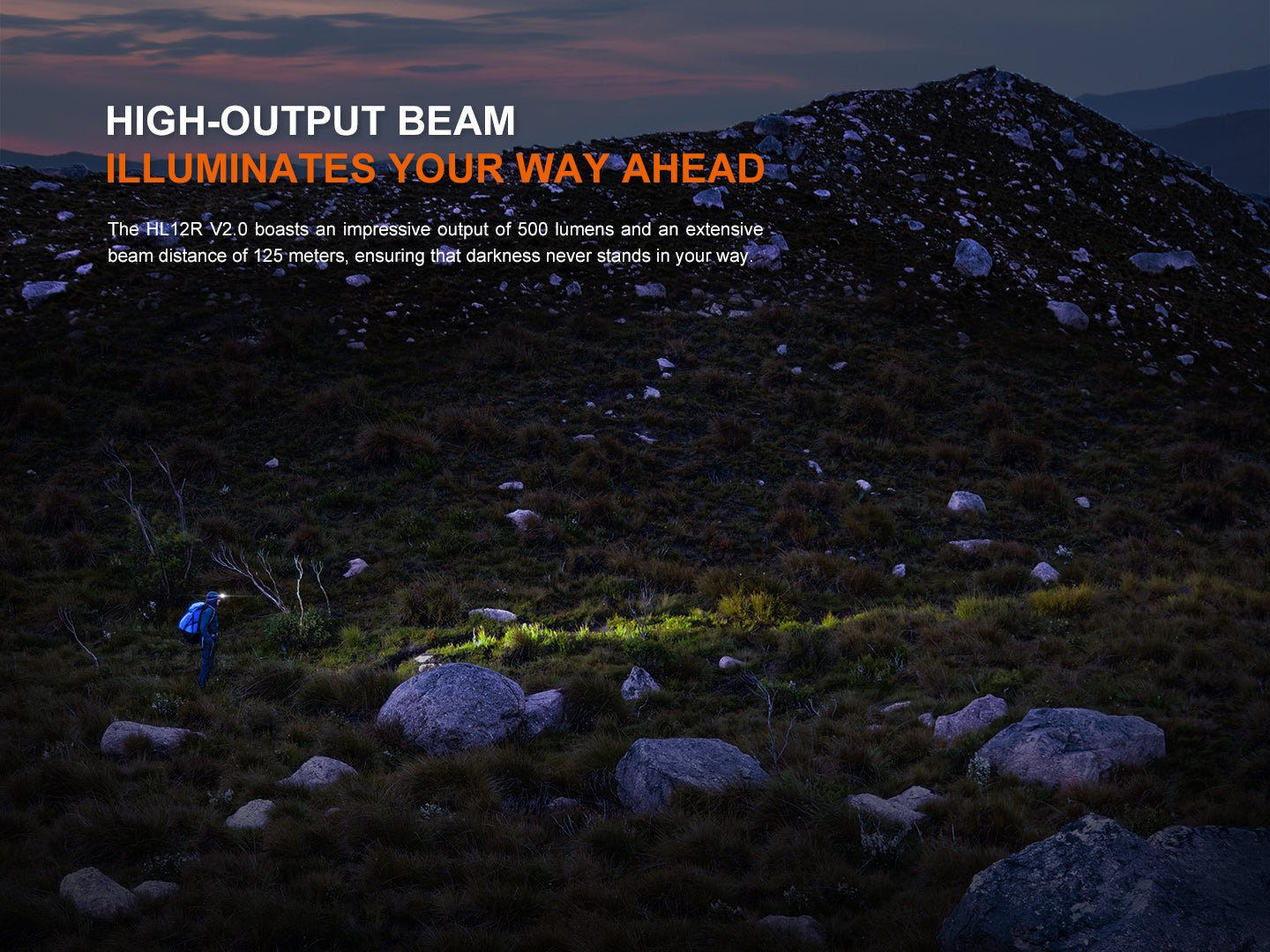 Fenix HL12R V2 Ultralight Outdoor Rechargeable Headlamp by Fenix Store