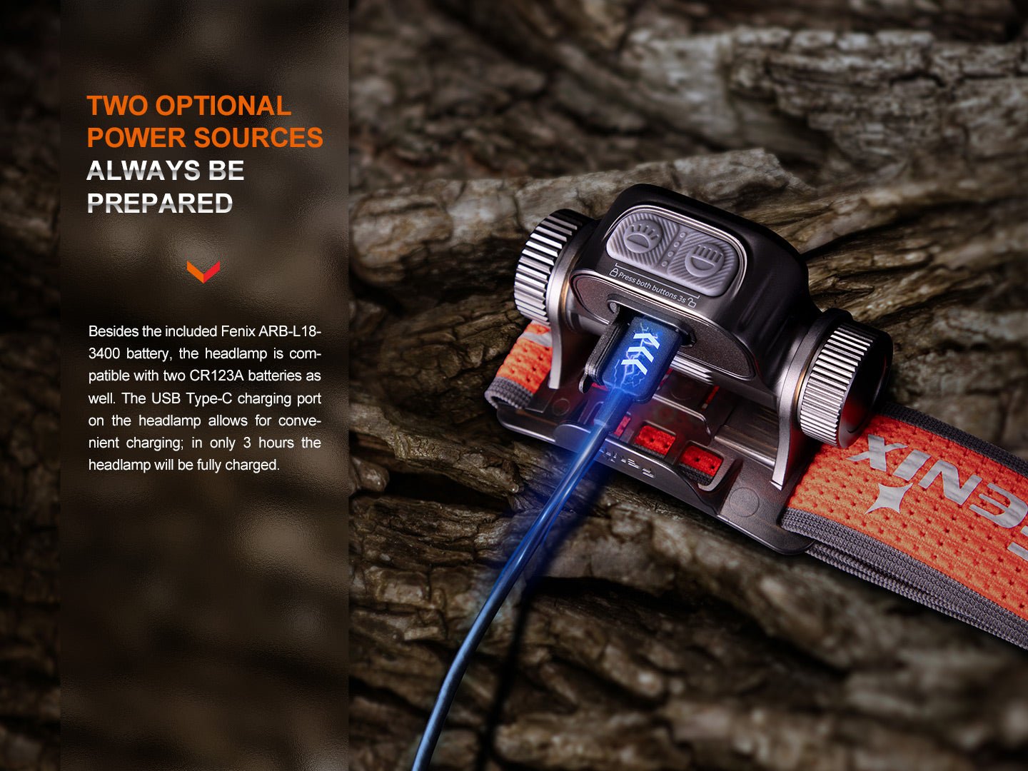 Fenix HM65R-T V2 Rechargeable Lightweight Trail Running Headlamp by Fenix Store