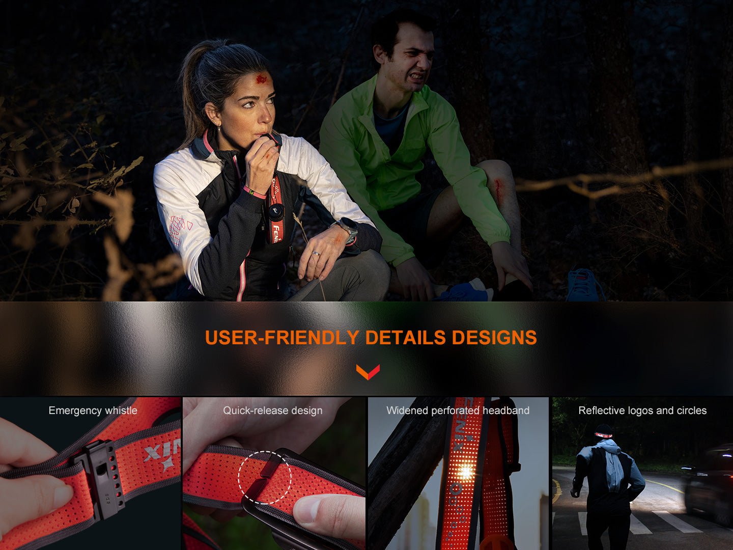 Fenix HM65R-T V2 Rechargeable Lightweight Trail Running Headlamp by Fenix Store