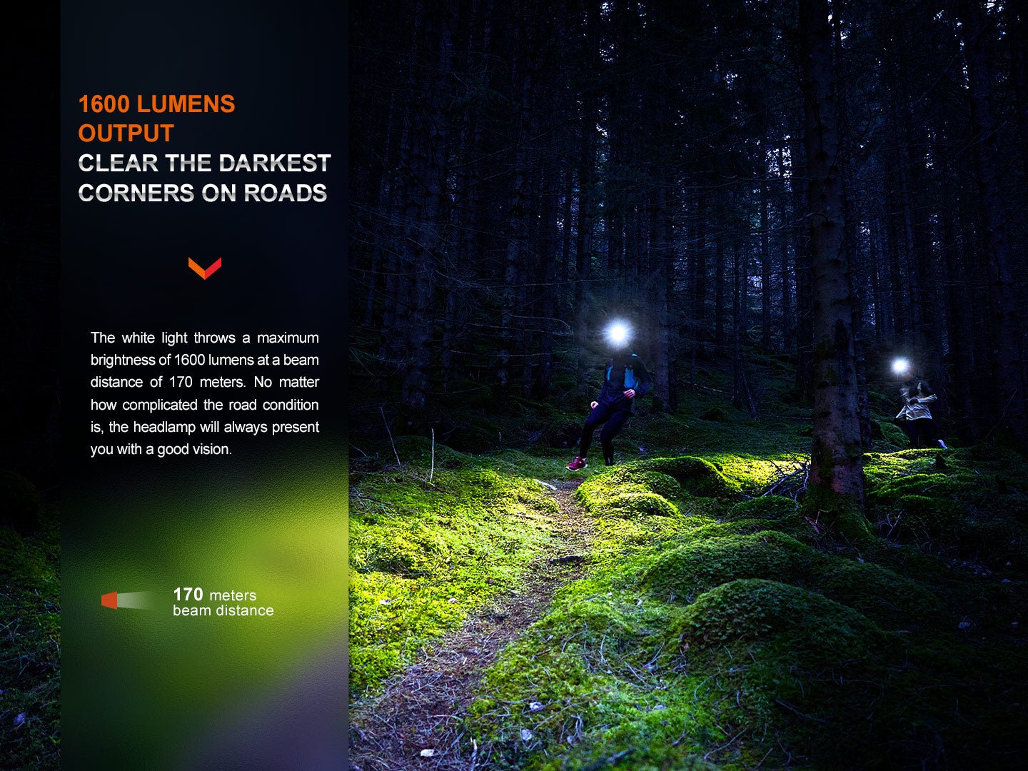 Fenix HM65R-T V2 Rechargeable Lightweight Trail Running Headlamp by Fenix Store