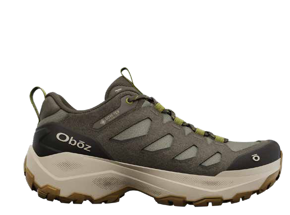 Oboz Sawtooth LT Low GTX women's hiking shoe in Marsh Green, manufacturer workbook image