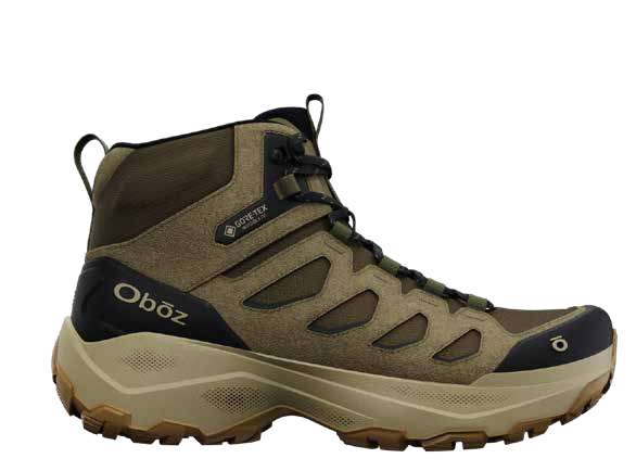 Oboz Sawtooth LT Mid GTX men's hiking boot in Thicket, manufacturer workbook image