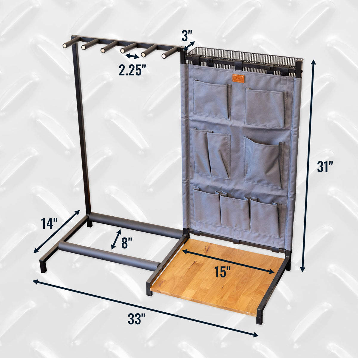 The Opener 5-Slot Guitar Rack | Gray - product view 6