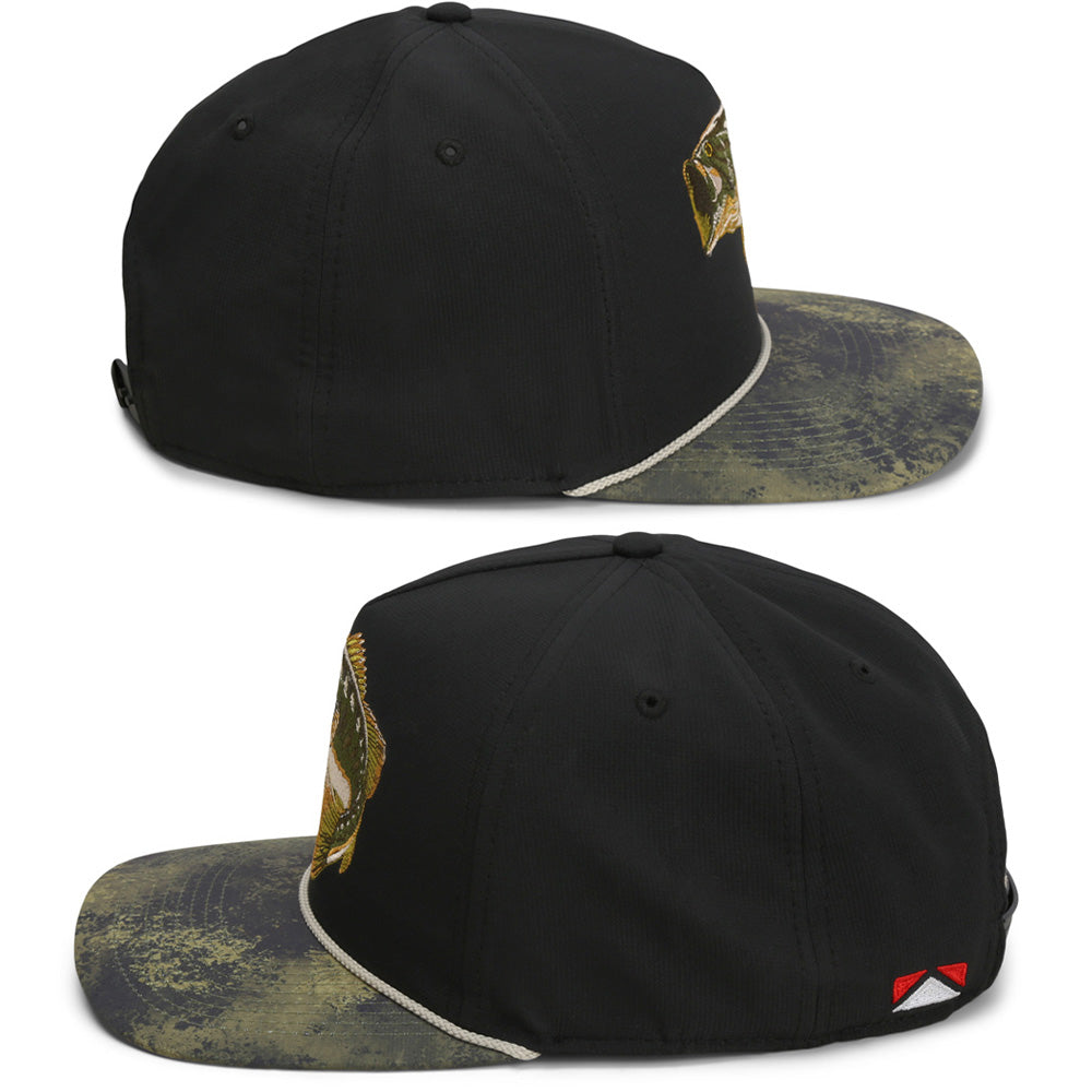 Largemouth Bass 5-Panel Trucker Rope Cap by Paramount Outdoors
