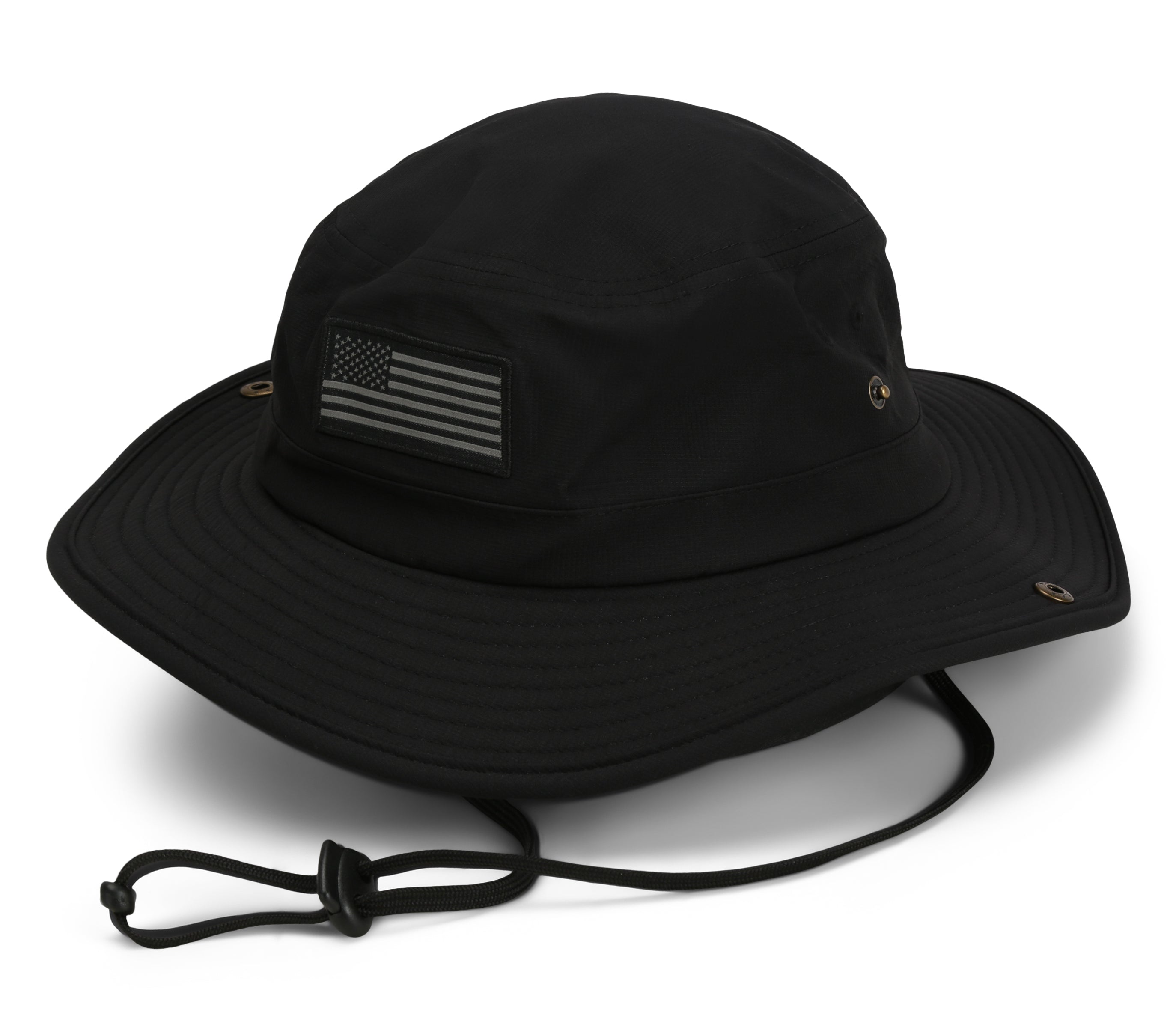 Bayou Full Brim American Flag Boonie Hat (Floats) by Paramount Outdoors