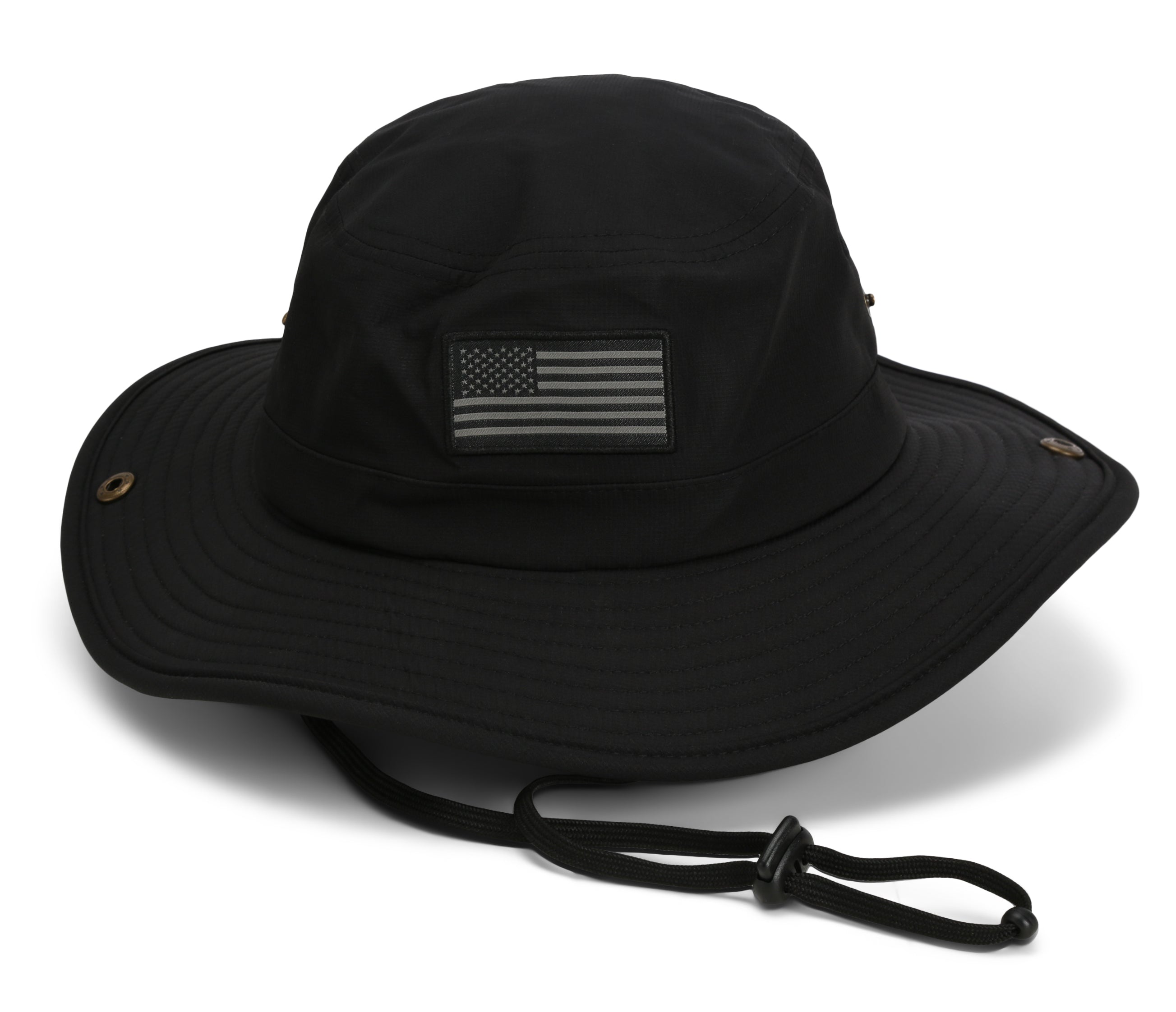 Bayou Full Brim American Flag Boonie Hat (Floats) by Paramount Outdoors