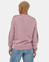 Tentree Women's Blocked Sleeve Stripe Crew - Dawn Pink Dusky Orchid
