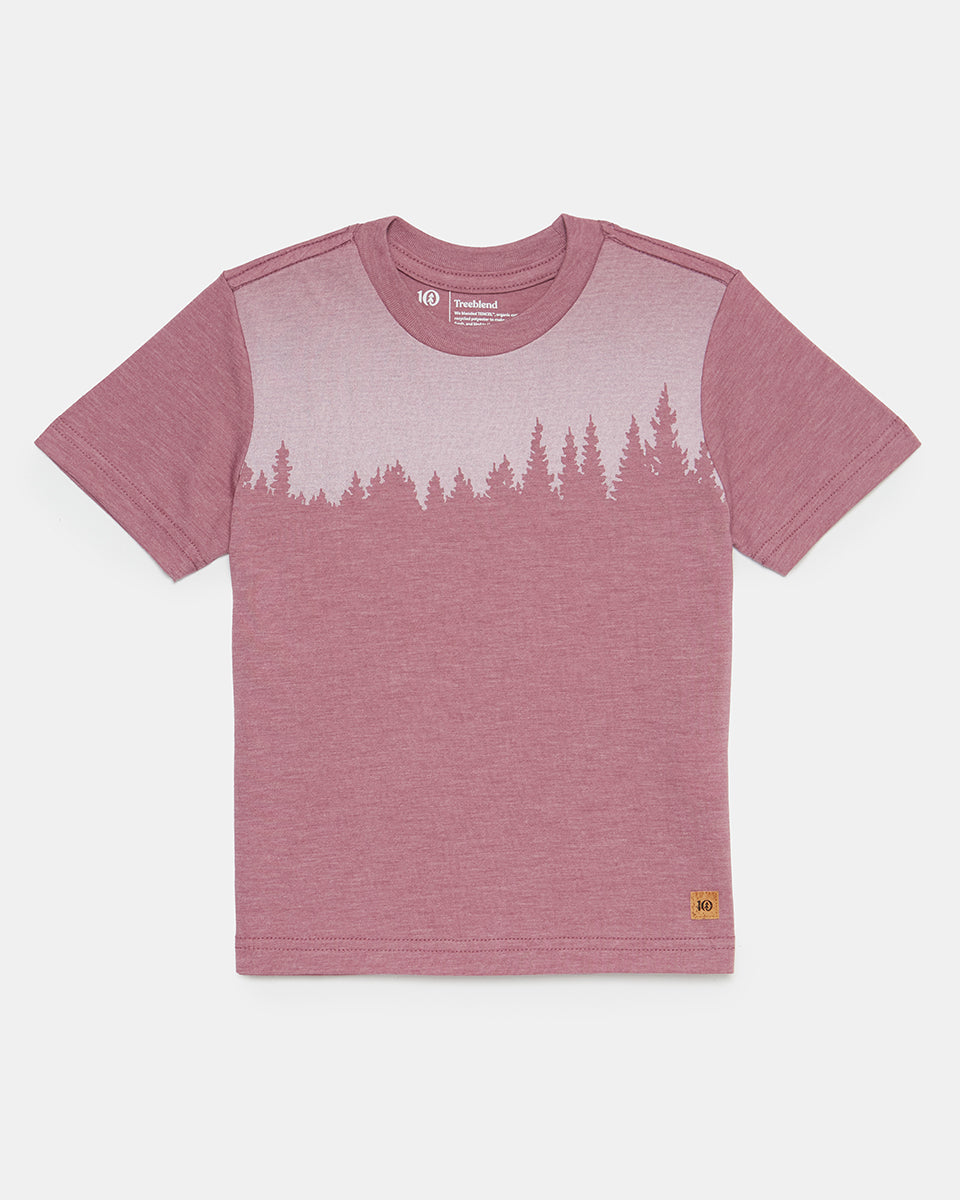 Tentree Kids Juniper T-Shirt - Dusky Orchid Heather White