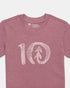 Tentree Kids Watercolour Ten T-Shirt - Dusky Orchid Heather Dawn Pink
