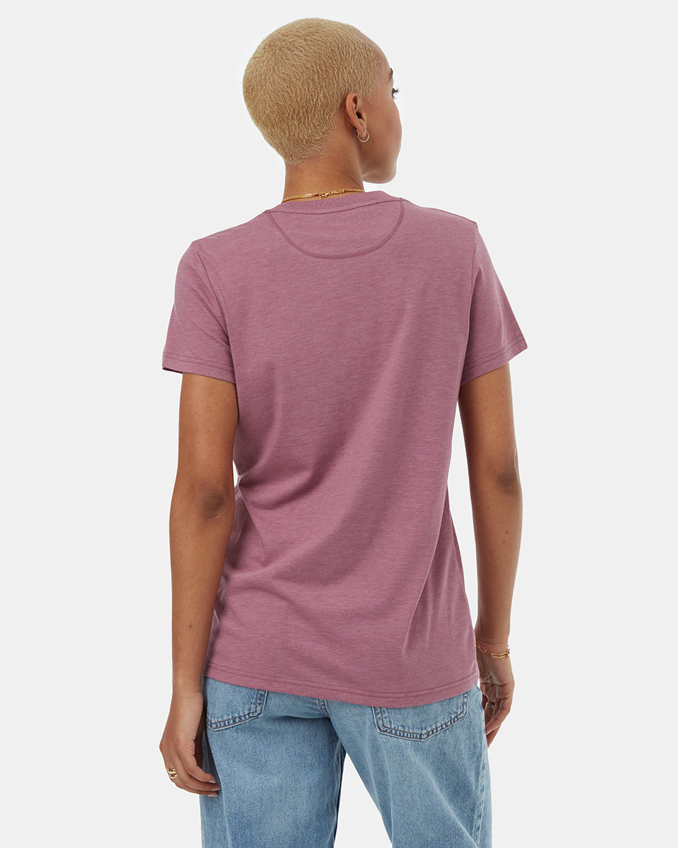 Tentree Women's Juniper T-Shirt - Dusky Orchid Heather White
