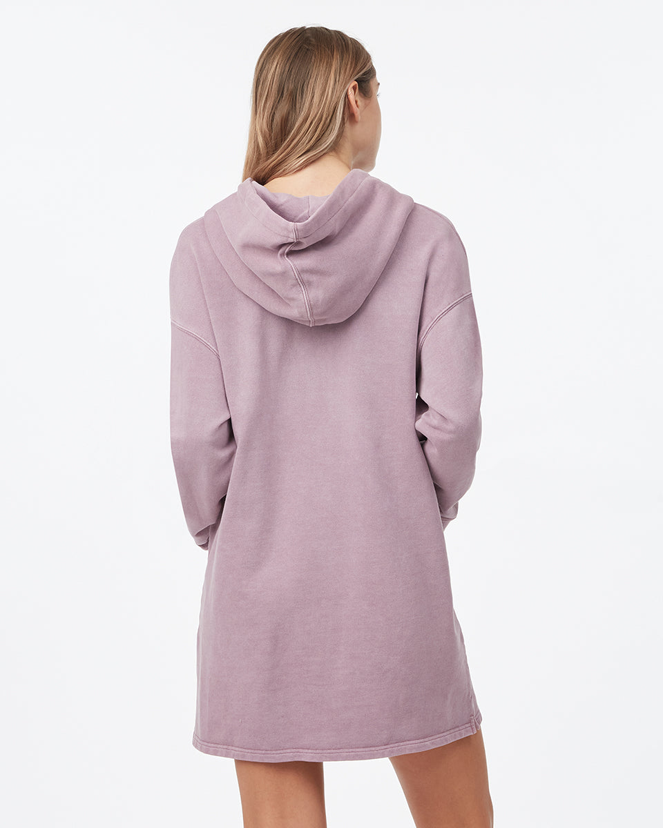 Tentree Women's Organic Cotton French Terry Hoodie Dress - Lilac Chalk