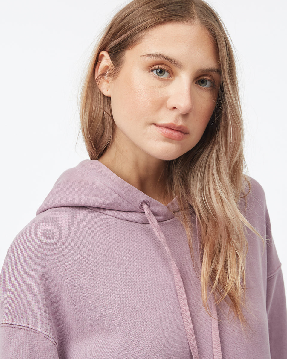Tentree Women's Organic Cotton French Terry Hoodie Dress - Lilac Chalk