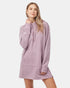 Tentree Women's Organic Cotton French Terry Hoodie Dress - Lilac Chalk