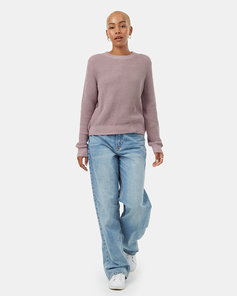 Tentree Women's Highline Crew Sweater - Lilac Chalk