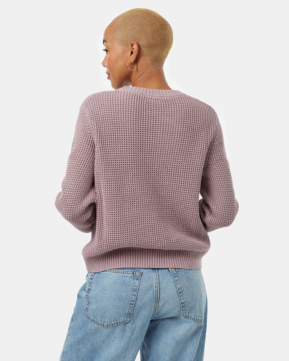 Tentree Women's Highline Crew Sweater - Lilac Chalk