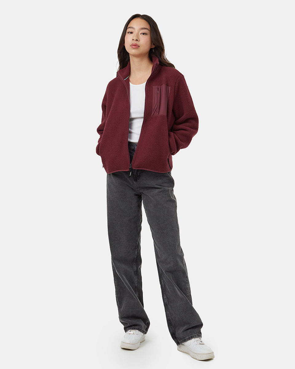 Tentree Women's Ecoloft Zip Jacket - Fig