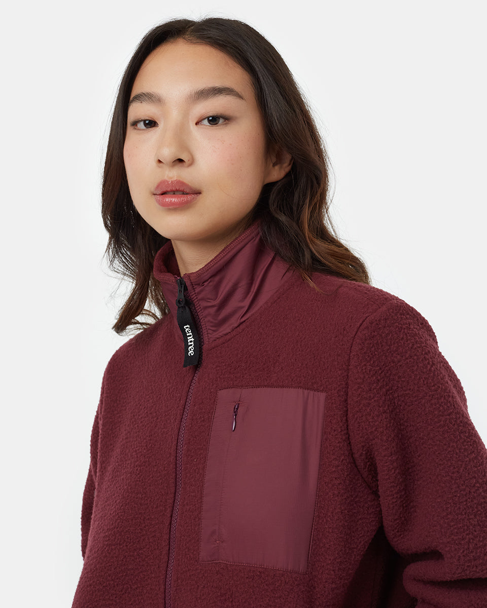 Tentree Women's Ecoloft Zip Jacket - Fig