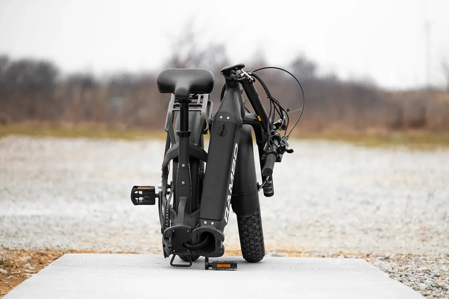 Rambo Ranger Folding Electric Bike, White – product image 3