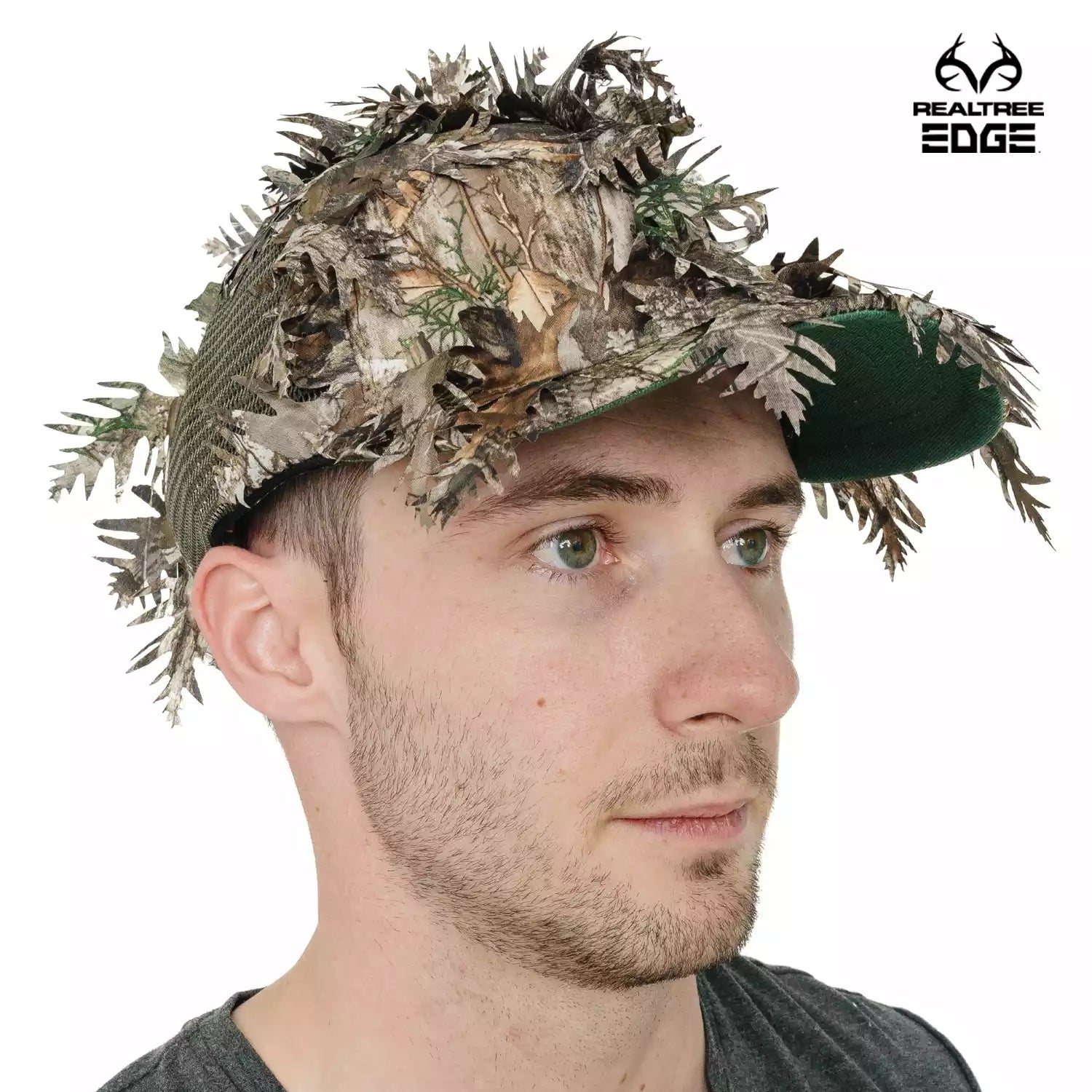 QuikCamo 3D Leafy Ball Cap with Front Face Mask – product view 43