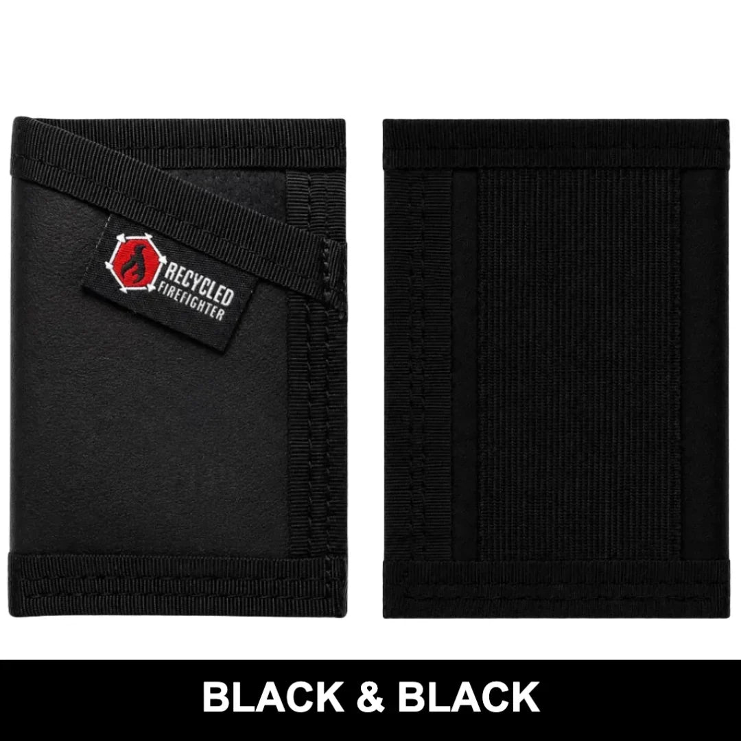 Recycled Firefighter Sergeant Wallet - Combat Boot Leather Edition — product view 10