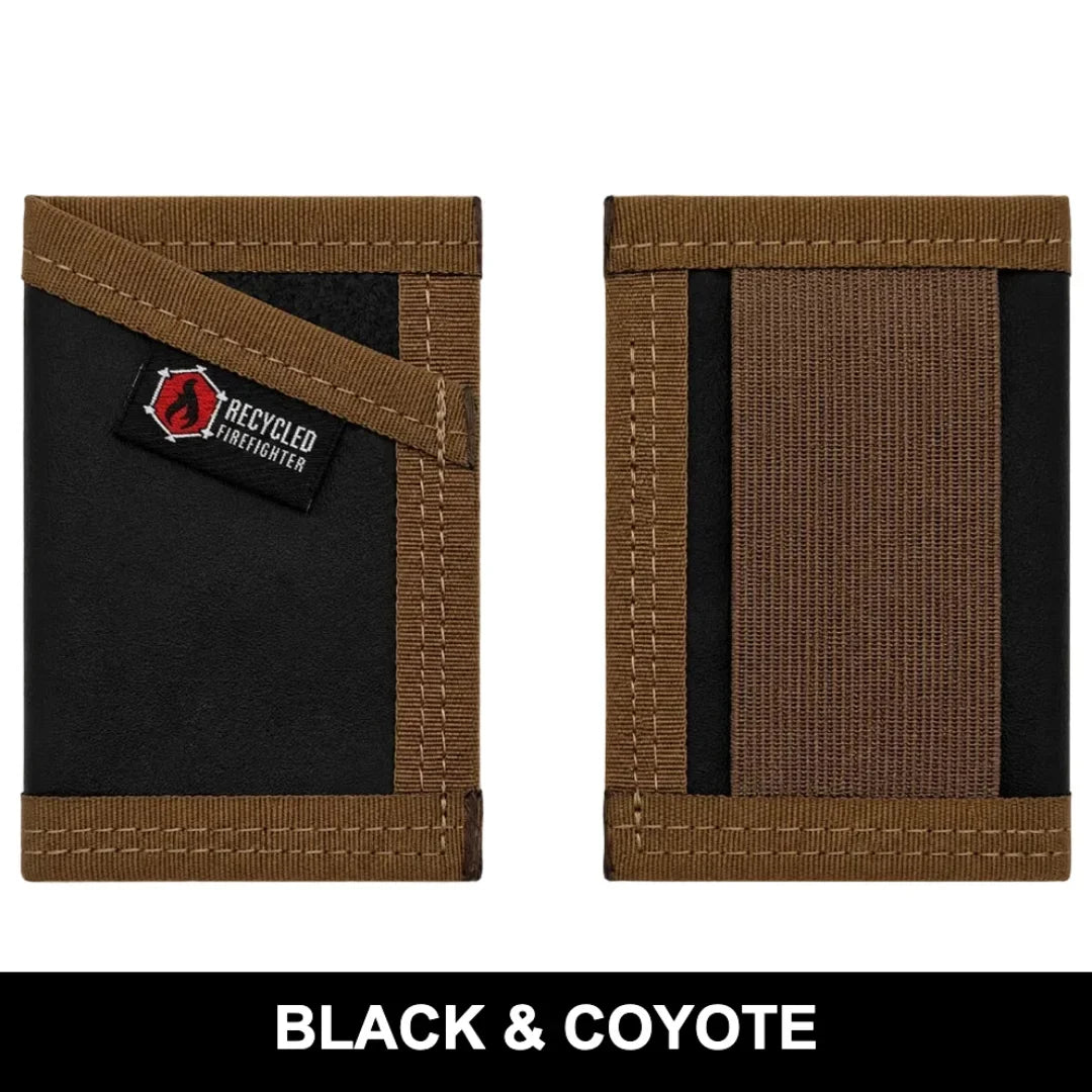 Recycled Firefighter Sergeant Wallet - Combat Boot Leather Edition — product view 16