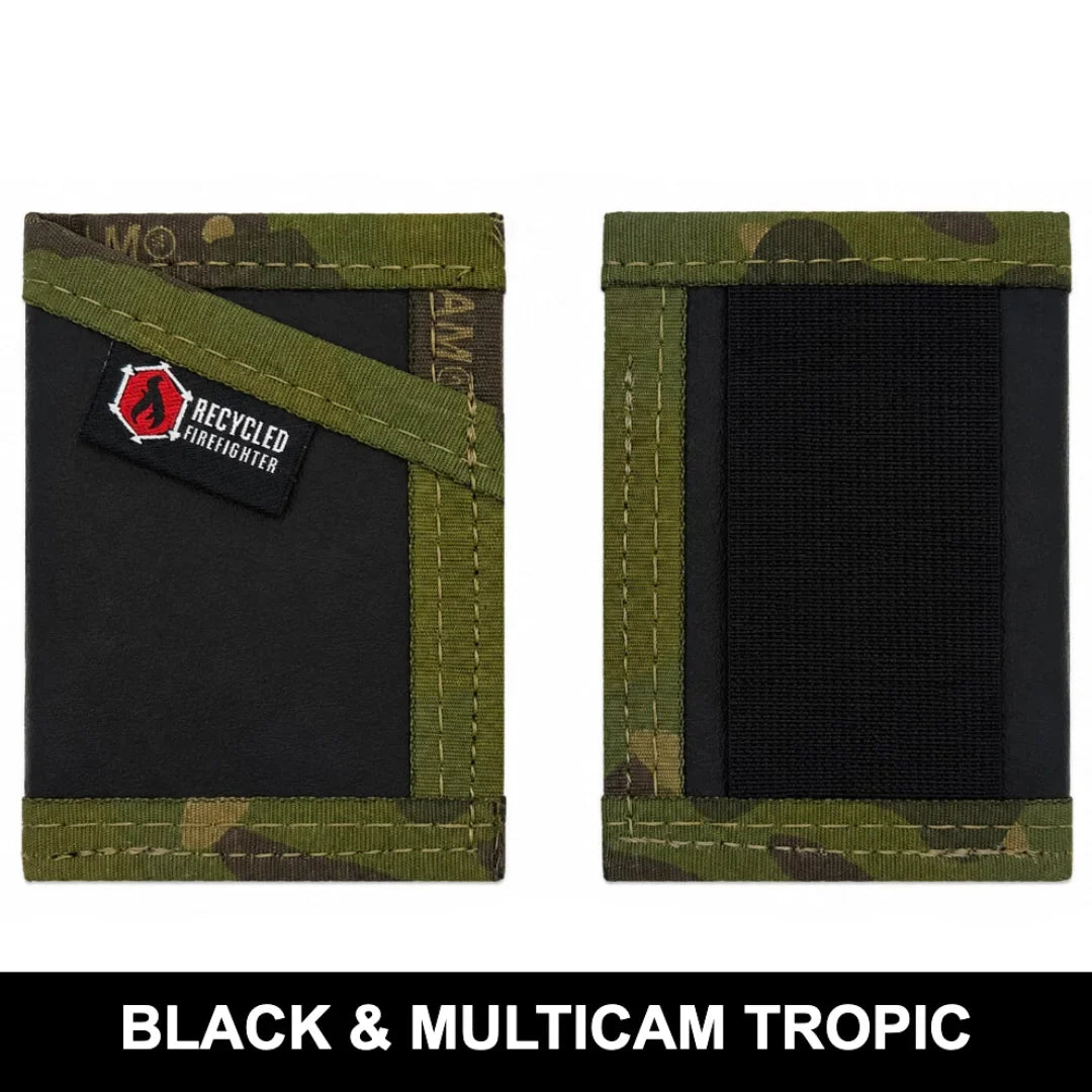 Recycled Firefighter Sergeant Wallet - Combat Boot Leather Edition — product view 19