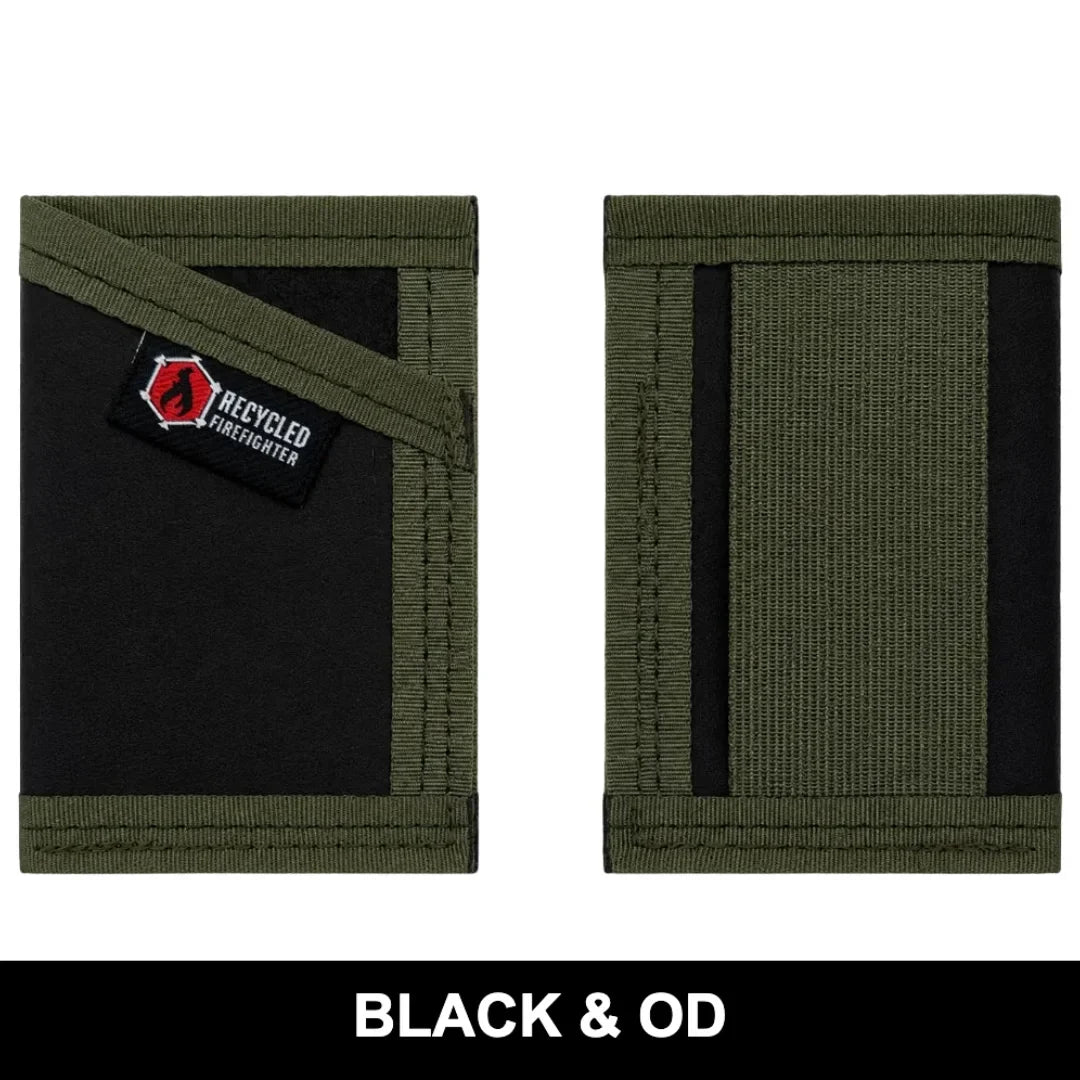 Recycled Firefighter Sergeant Wallet - Combat Boot Leather Edition — product view 12