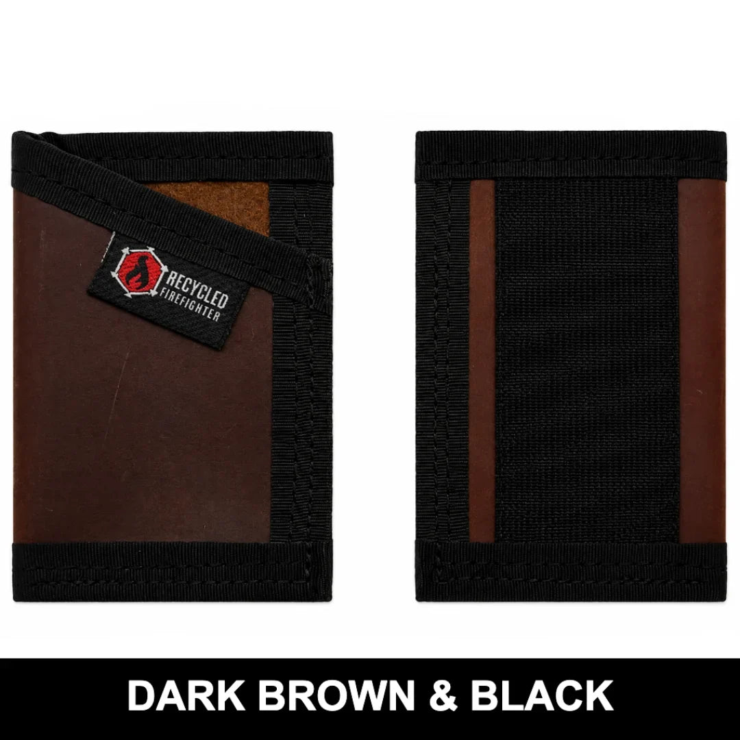 Recycled Firefighter Sergeant Wallet - Combat Boot Leather Edition — product view 9