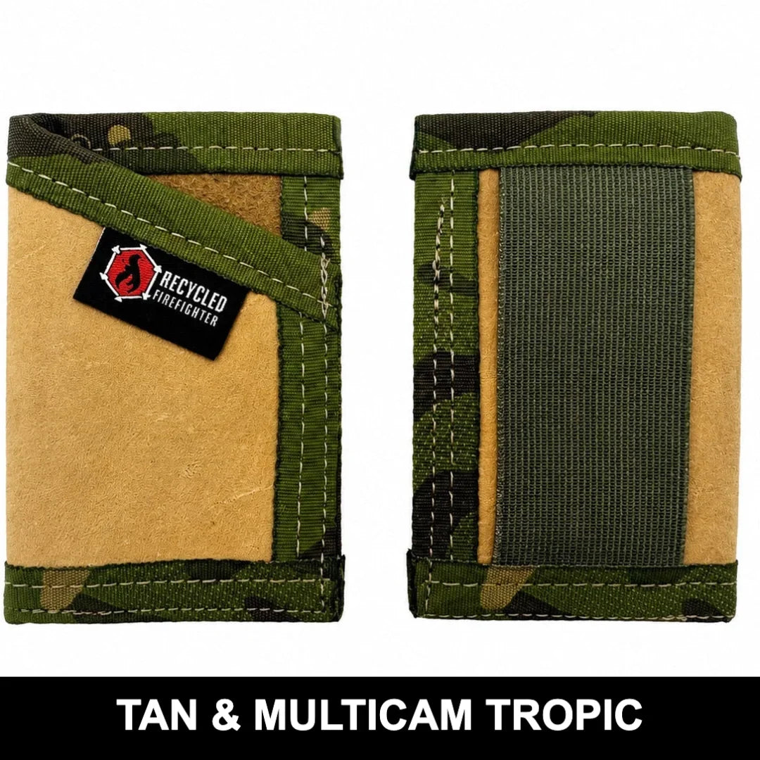 Recycled Firefighter Sergeant Wallet - Combat Boot Leather Edition — product view 21