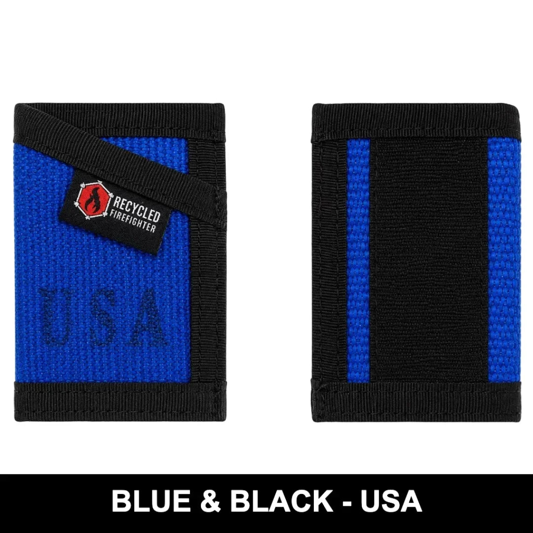 Recycled Firefighter Sergeant Wallet - Firehose Edition — product view 55