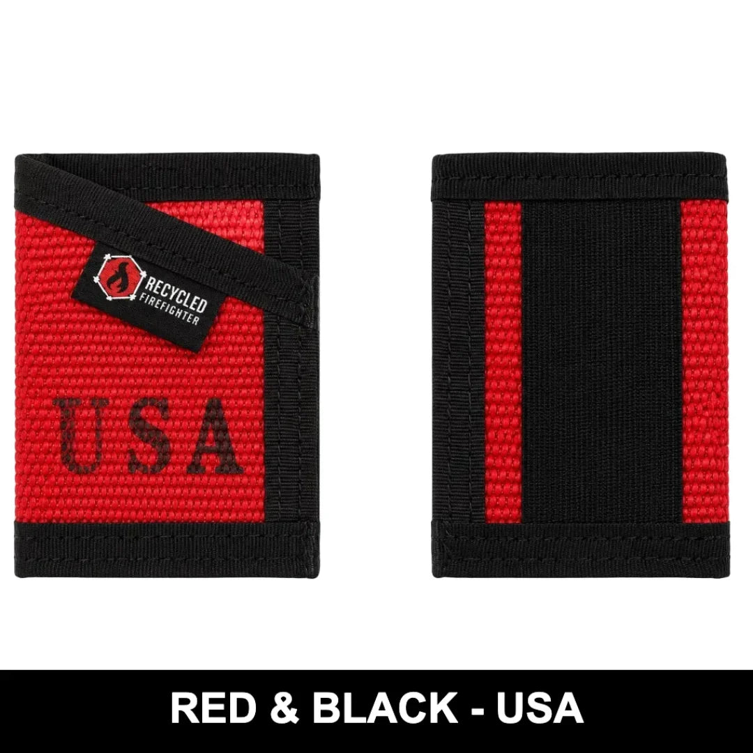 Recycled Firefighter Sergeant Wallet - Firehose Edition — product view 54