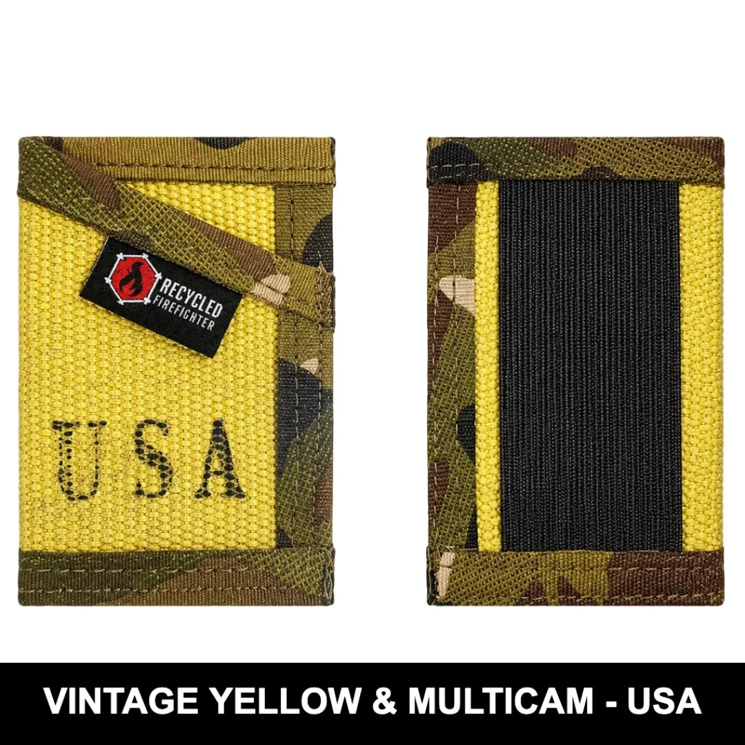 Recycled Firefighter Sergeant Wallet - Firehose Edition — product view 60