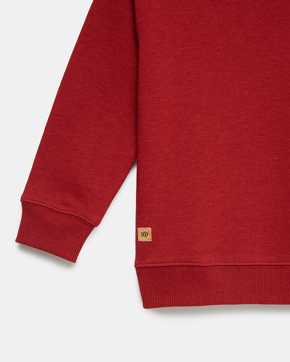 Tentree Kids Golden Forest Crew - Red Current