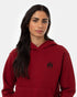 Tentree Women's TreeFleece Golden Spruce Forest Hoodie - Red Current