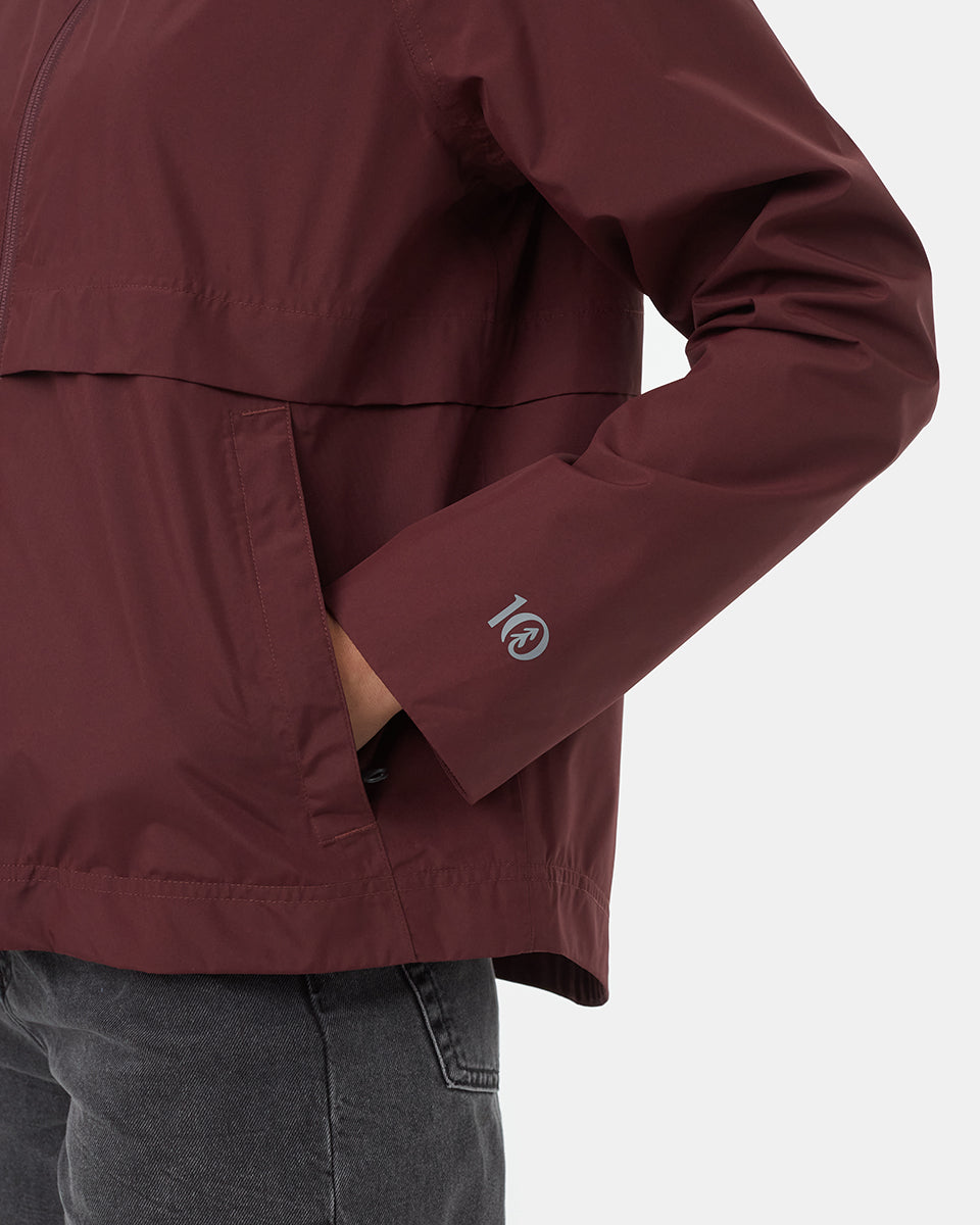Tentree Nimbus Short Rain Jacket - Mulberry
