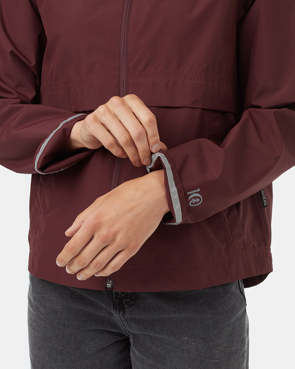 Tentree Nimbus Short Rain Jacket - Mulberry