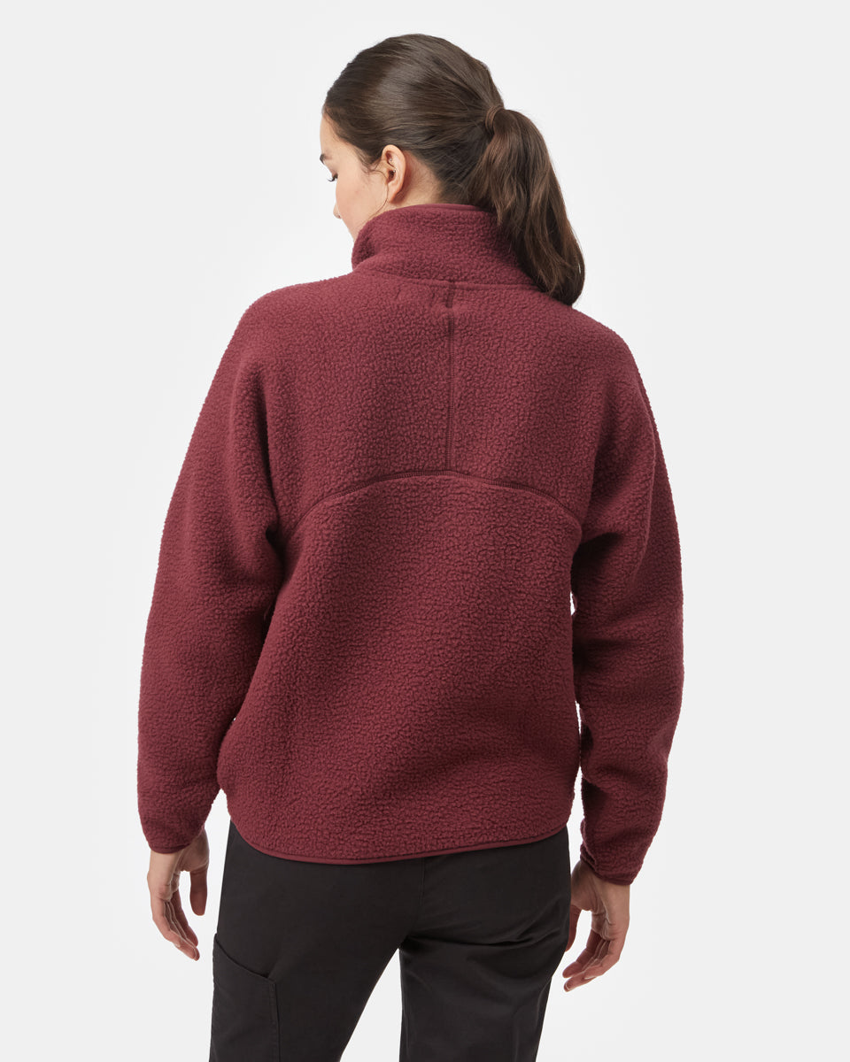 Tentree Women's Ecoloft Half Zip - Fig