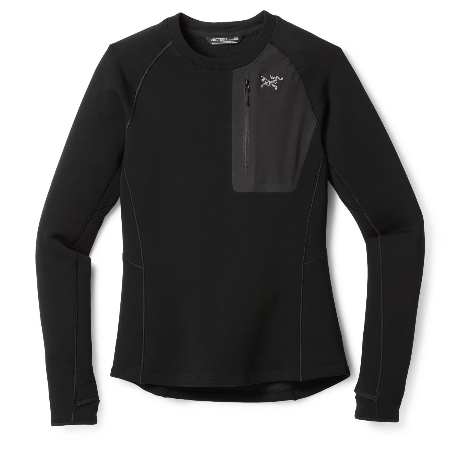 Arc'teryx Rho SV Crew Neck Long-Sleeve Base Layer Top - Women's - Black
