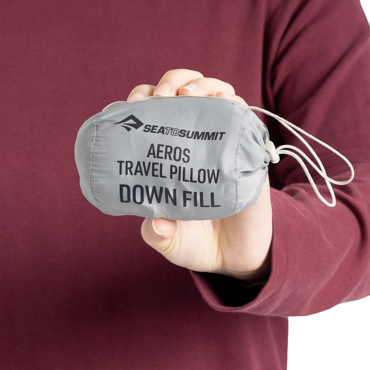 Sea to Summit Aeros Down Travel Pillow - Regular - Neutral Grey - Sea to Summit Aeros Down Travel Pillow - Regular - Neutral Grey