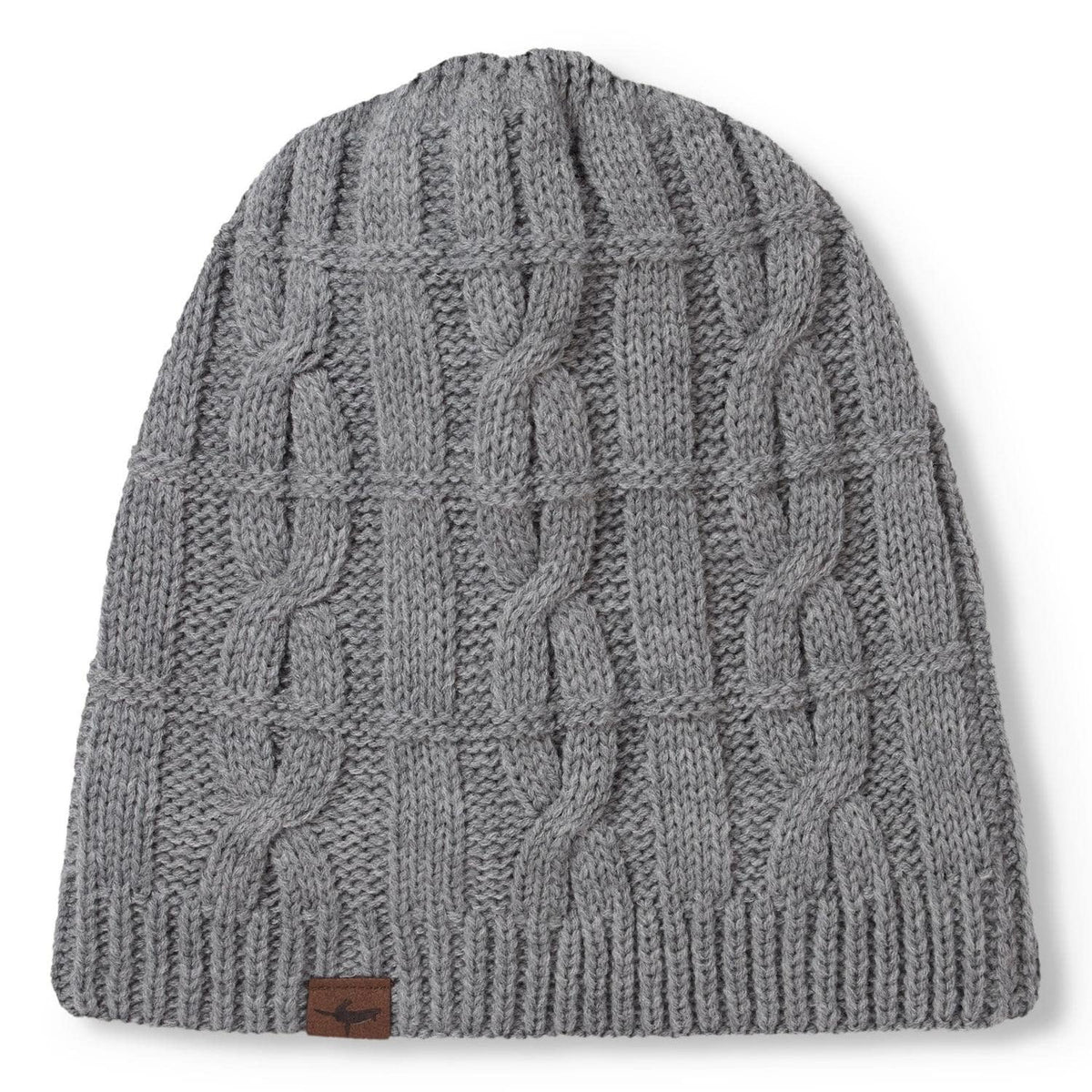 Sealskinz Blakeney Waterproof Cold Weather Cable Knit Beanie Hat - Grey