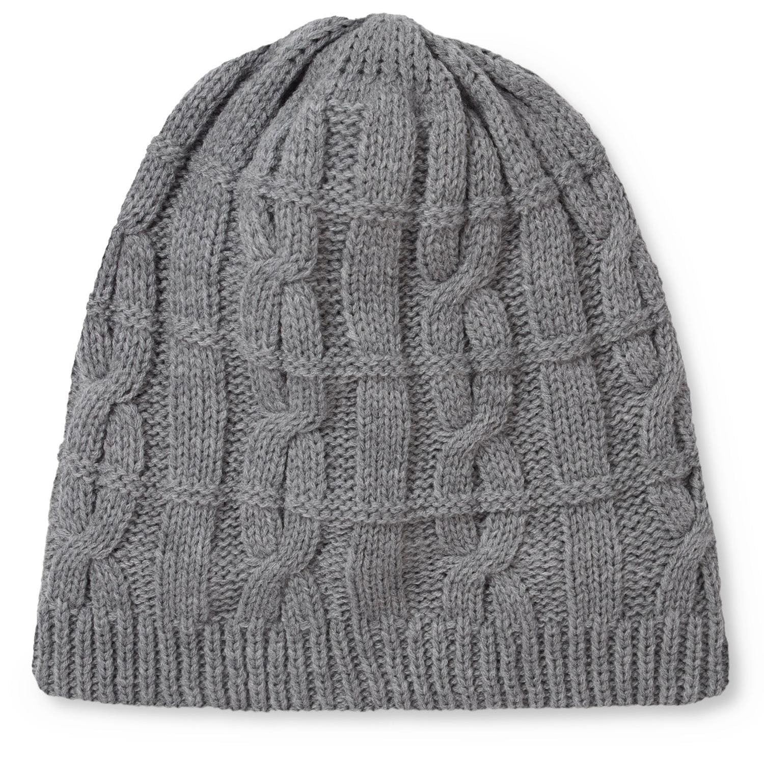 Sealskinz Blakeney Waterproof Cold Weather Cable Knit Beanie Hat - Grey