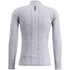Swix RaceX Merino Half-Zip Base Layer Top - Men's - Light Grey Melange/Dark Navy