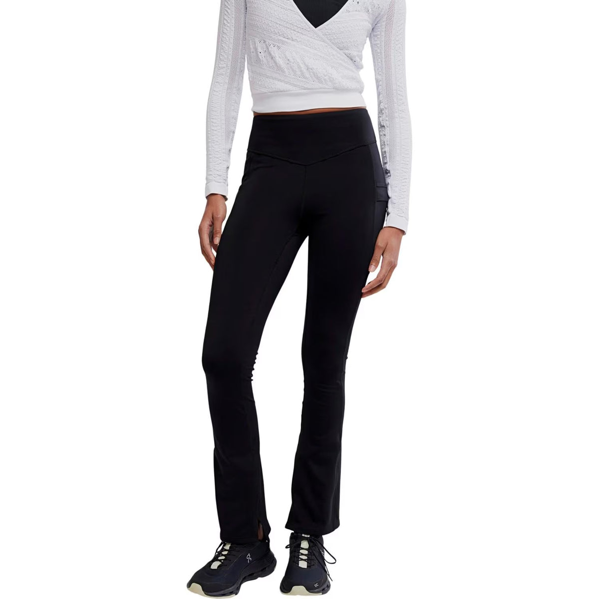 FP Movement Landslide Leggings - Women's - Black - On Body Image of color Black