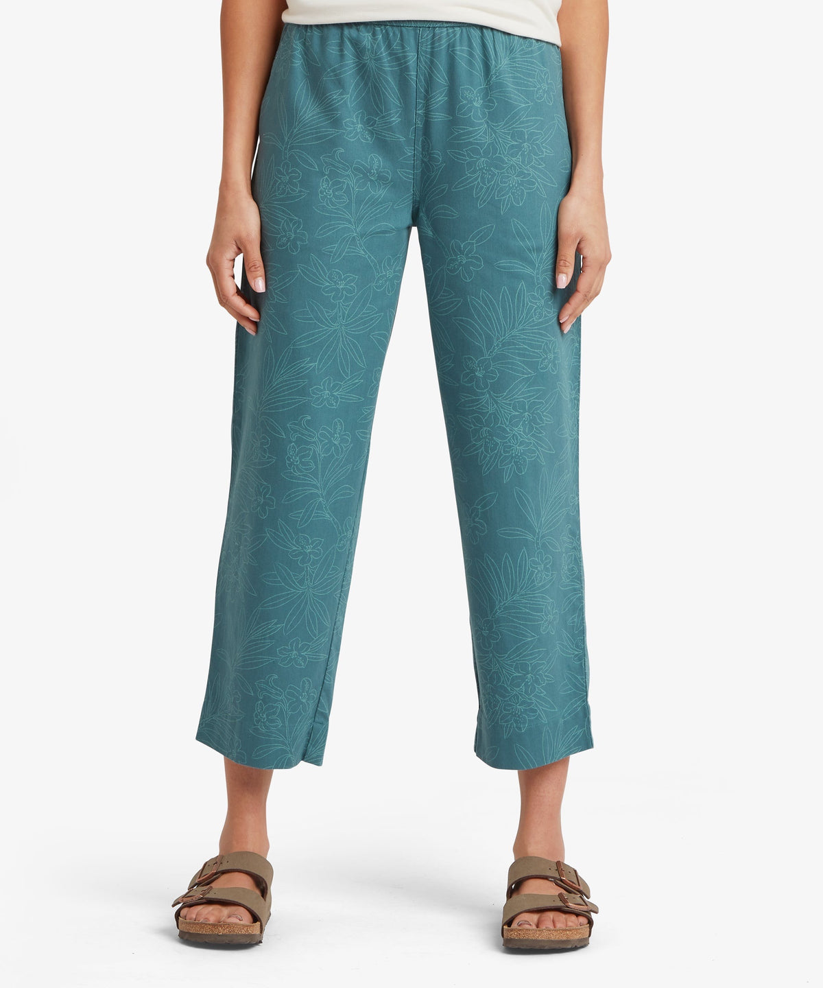 Sherpa Adventure Gear Palmo Ankle Pull-On Pants - Women's - Hydra Floral - Sherpa Adventure Gear Palmo Ankle Pull-On Pants - Women's - Hydra Floral