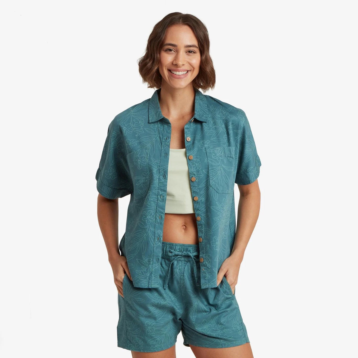Sherpa Adventure Gear Palmo Shirt - Women's - Hydra Floral